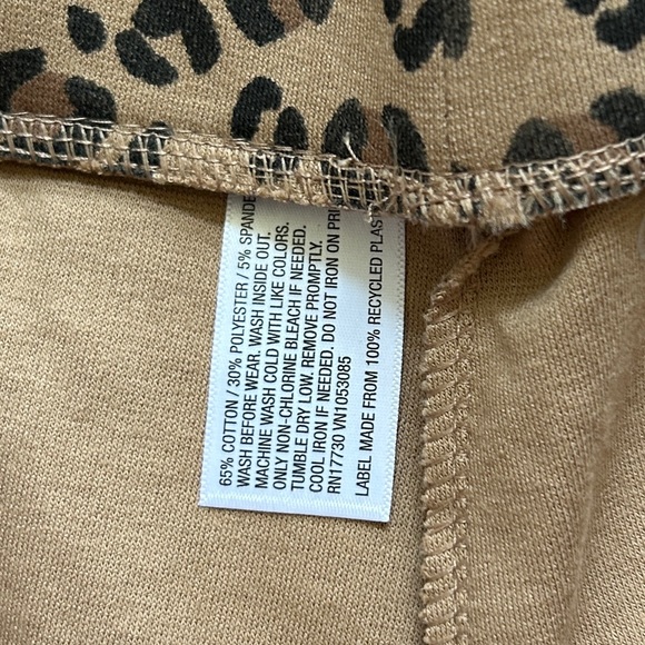 Girls Leopard Ponte Pant Stretch Pant Legging Size 14/16 - Picture 5 of 6